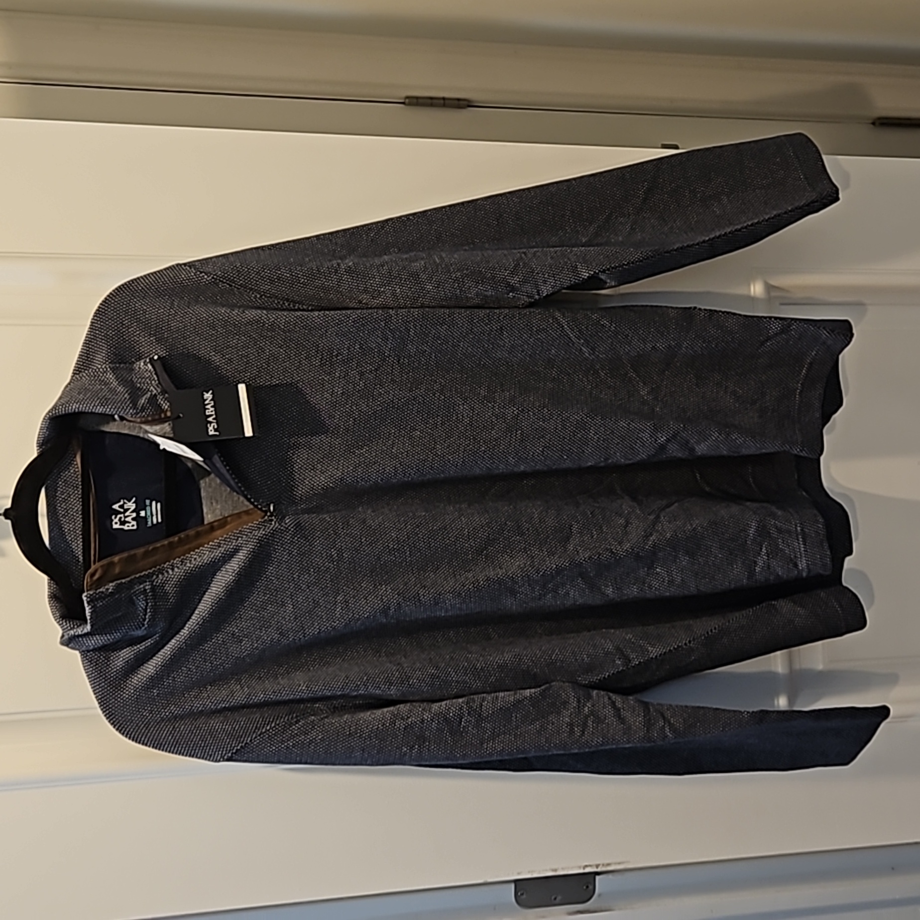 Nwt Men's Jos A Bank Tailored Fit Zip Neck Pullover